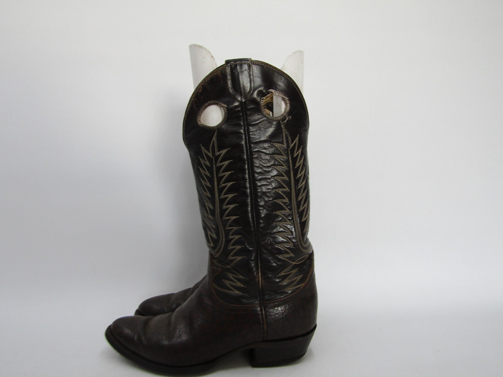 TONY LAMA Gold Label Mens Sz 8.5 E Brown Leather Buckaroo