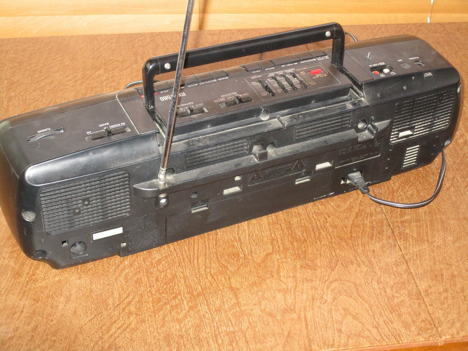 AS IS Panasonic XBS Old School Boom Box Stereo Radio Cassette Recorder RX-FT560