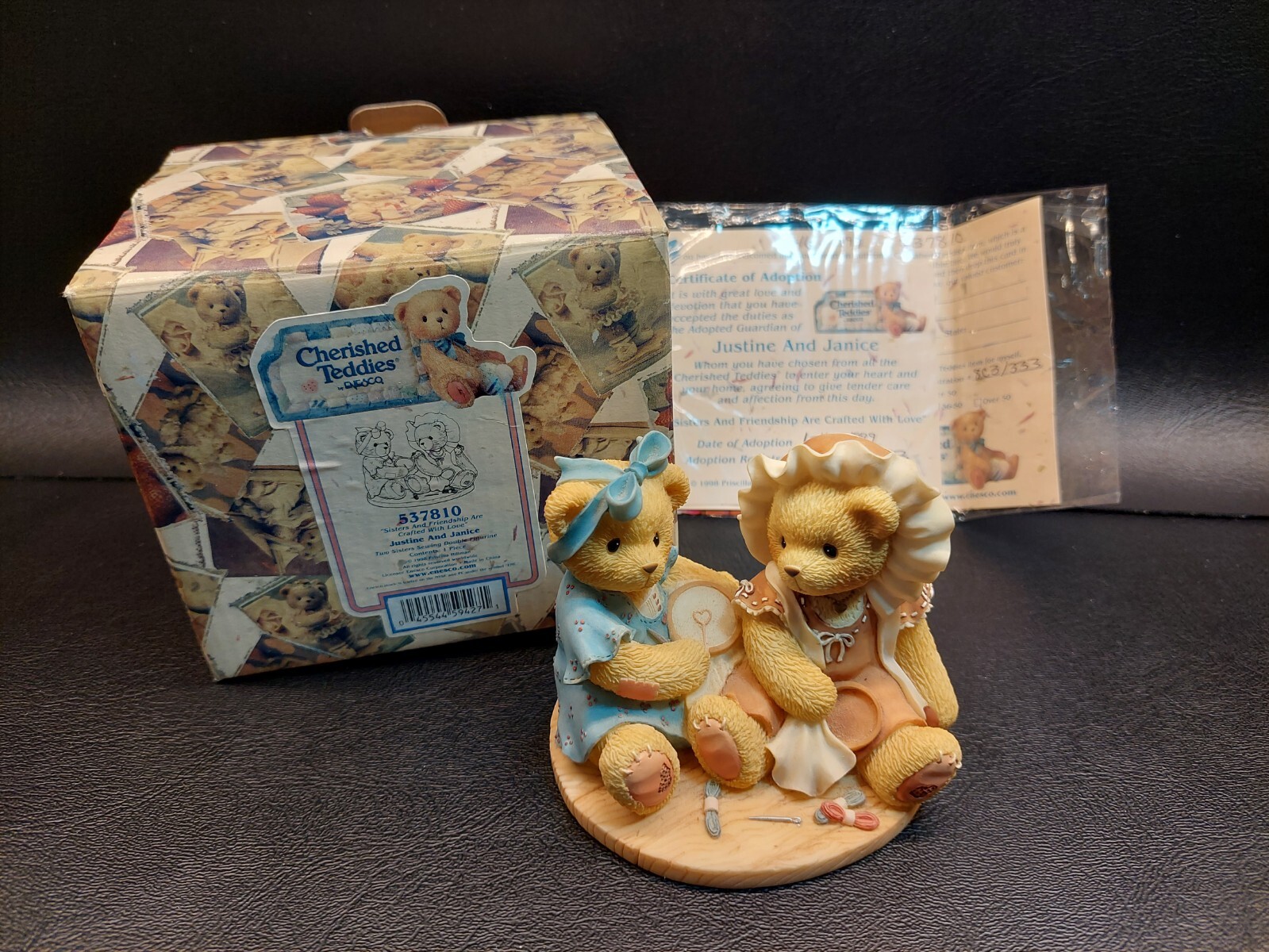 1998 Cherished Teddies 537810 Justine & Janice Two Sisters 1998 Cherished Teddies 537810 Justine & Janice Two Sisters
