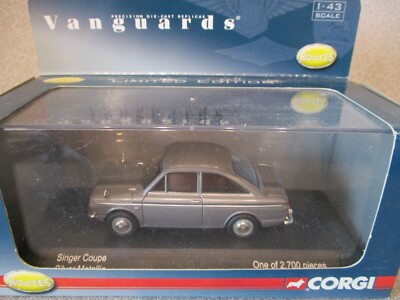 Corgi Vanguards 1:43 VA 04006 SINGER COUPE Silver Metallic