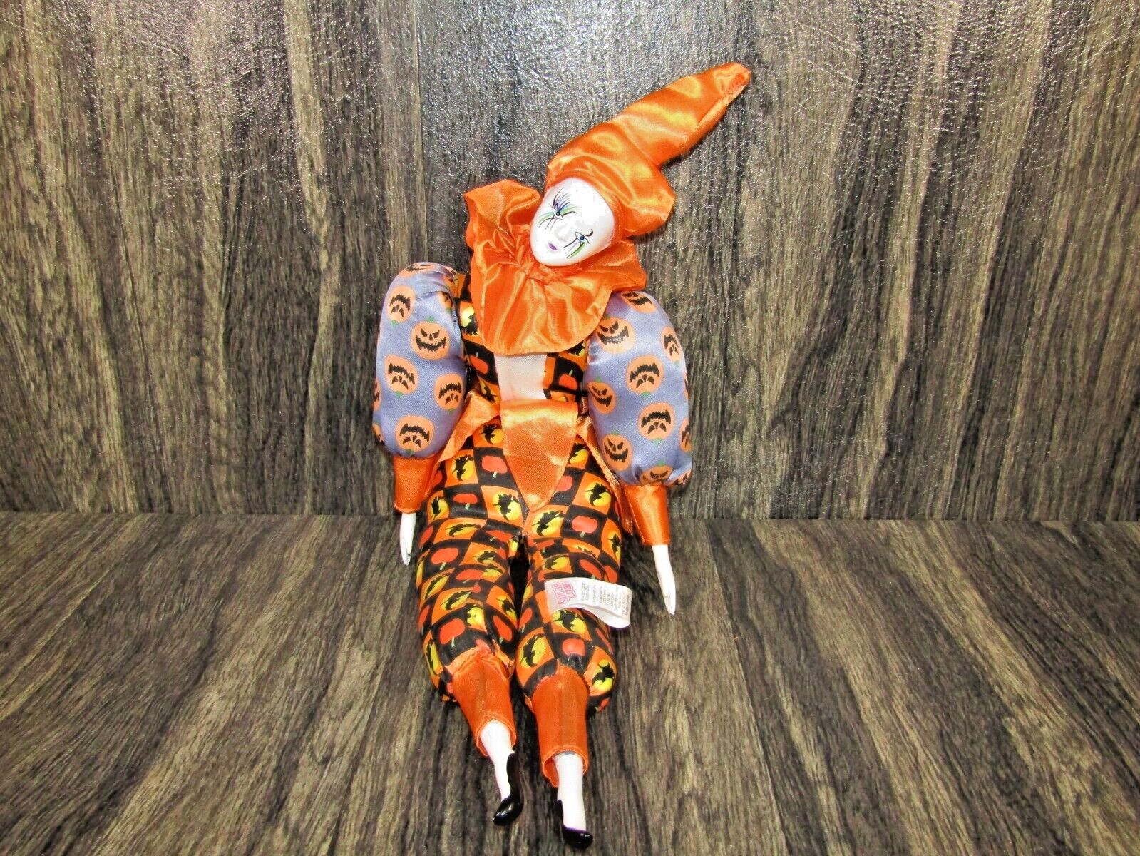 Vintage Sugar Loaf Halloween Witches Orange Mardi Gras Classiques Clown Doll 18