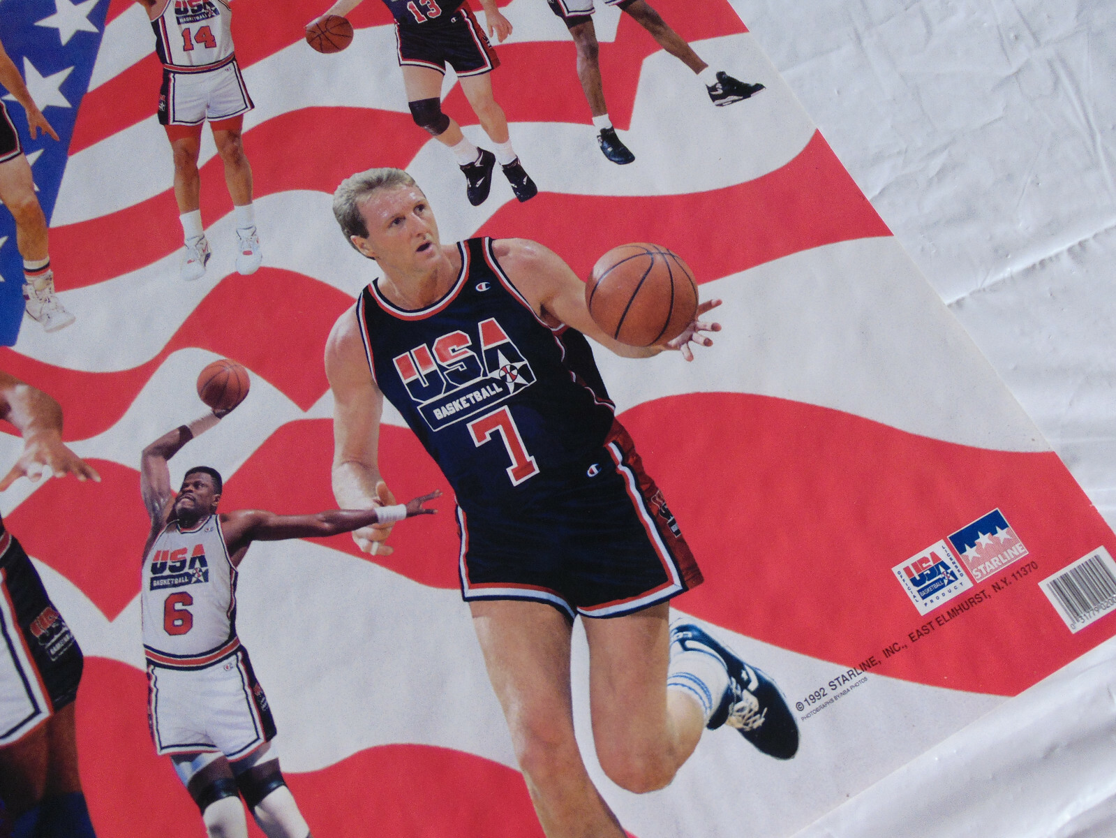 1992 Starline Poster America's Team USA Olympics Basketball Byrd, Michael Jordan