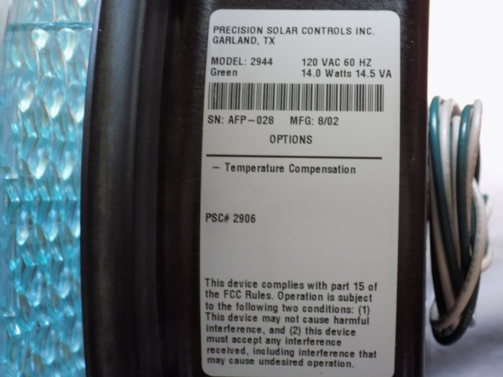 NOS 12" Green Traffic Light LED Lens