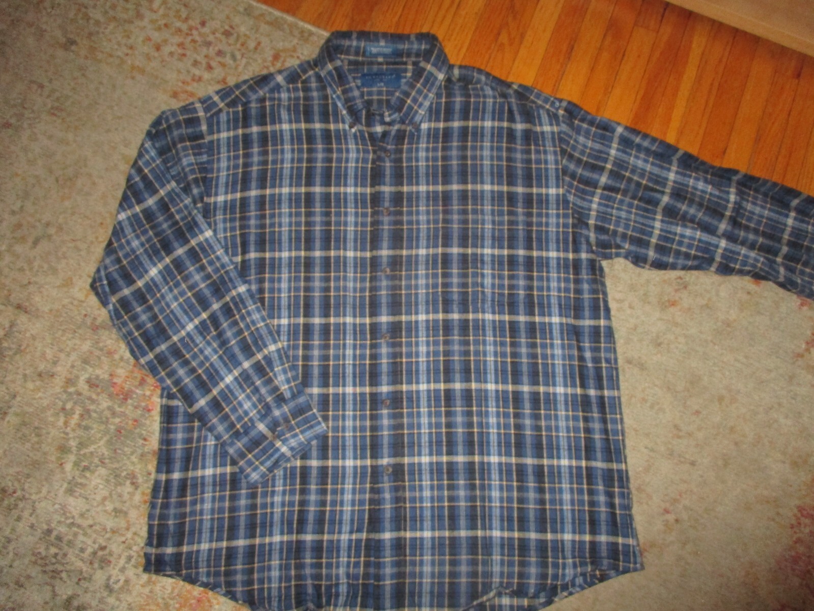【希少】TOWNCRAFT FLANNEL OPEN COLLAR SHIRT VINTAGE) 1950'S～ TOWNCRAFT SHADOW PLAID RAYON OPEN COLLAR