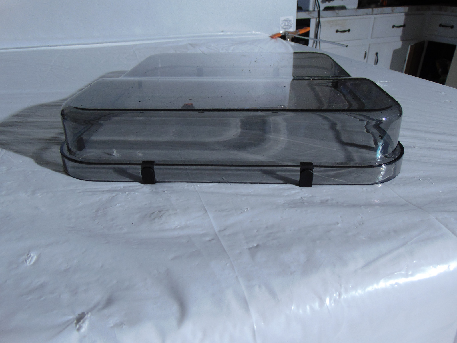 Vintage Unbranded Smoke Dust Cover 16 x 14