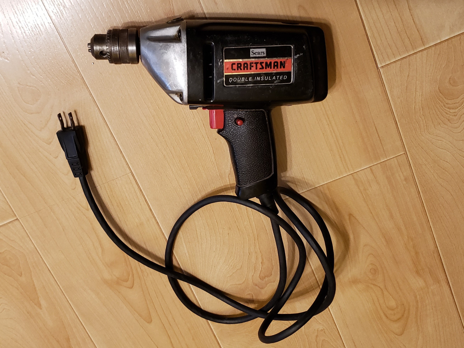 VTG CRAFTSMAN 3/8 INCH ELECTRIC DRILL MODEL NO. 315.10510 MADE IN U.S.A.