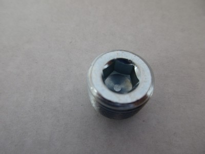 3/8" NPT PIPE FITTING PLUGS "CHROME" INTAKE WATER PUMP SB & BB FORD SBC BBC#4542