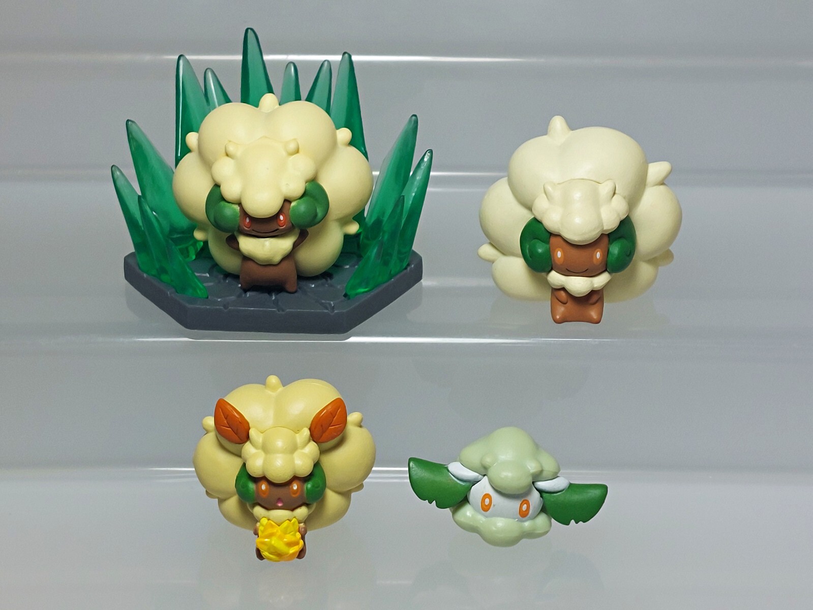 Whimsicott Cottonee Pokemon Figure Set Takara Tomy A.R.T.S Japan