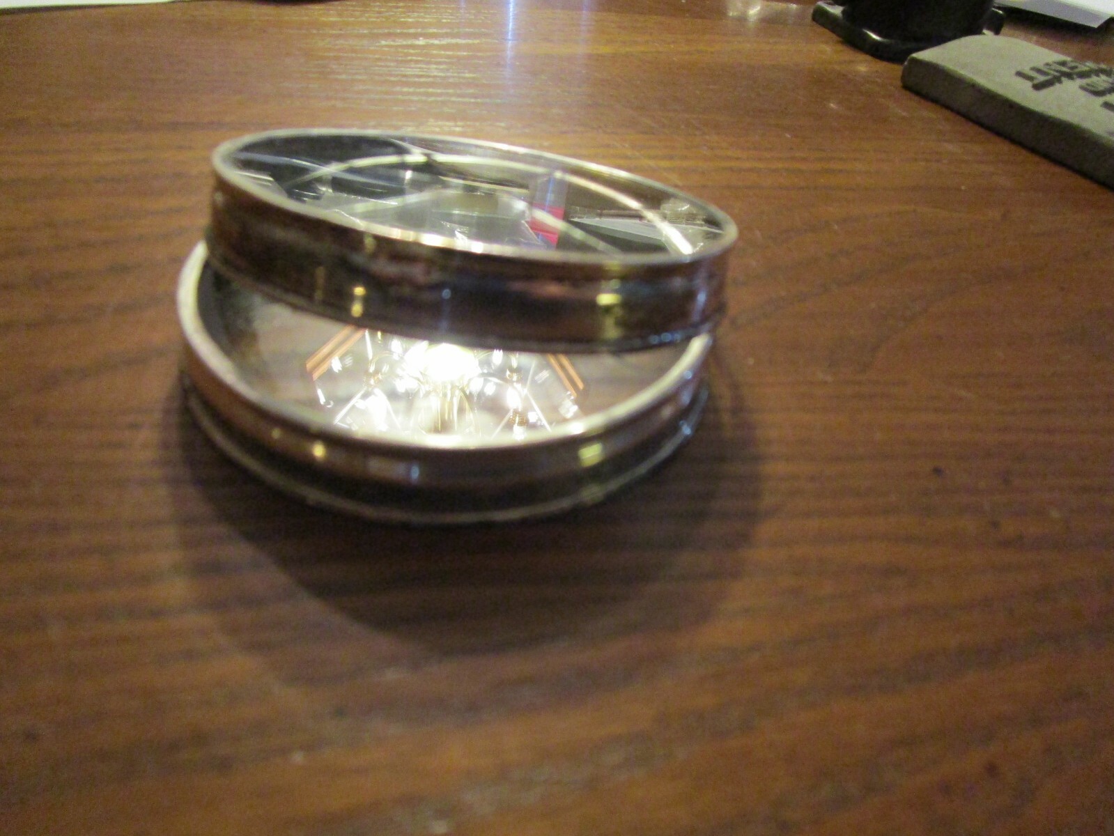 Set of 4 Sterling Silver Coasters with Etched Glass - Star Design
