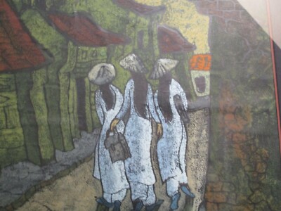 CHINESE MALASIA KOREA SOUTH EAST ASIAN PAINTING EXPRESSIONISM 3 WOMEN MODERNISM