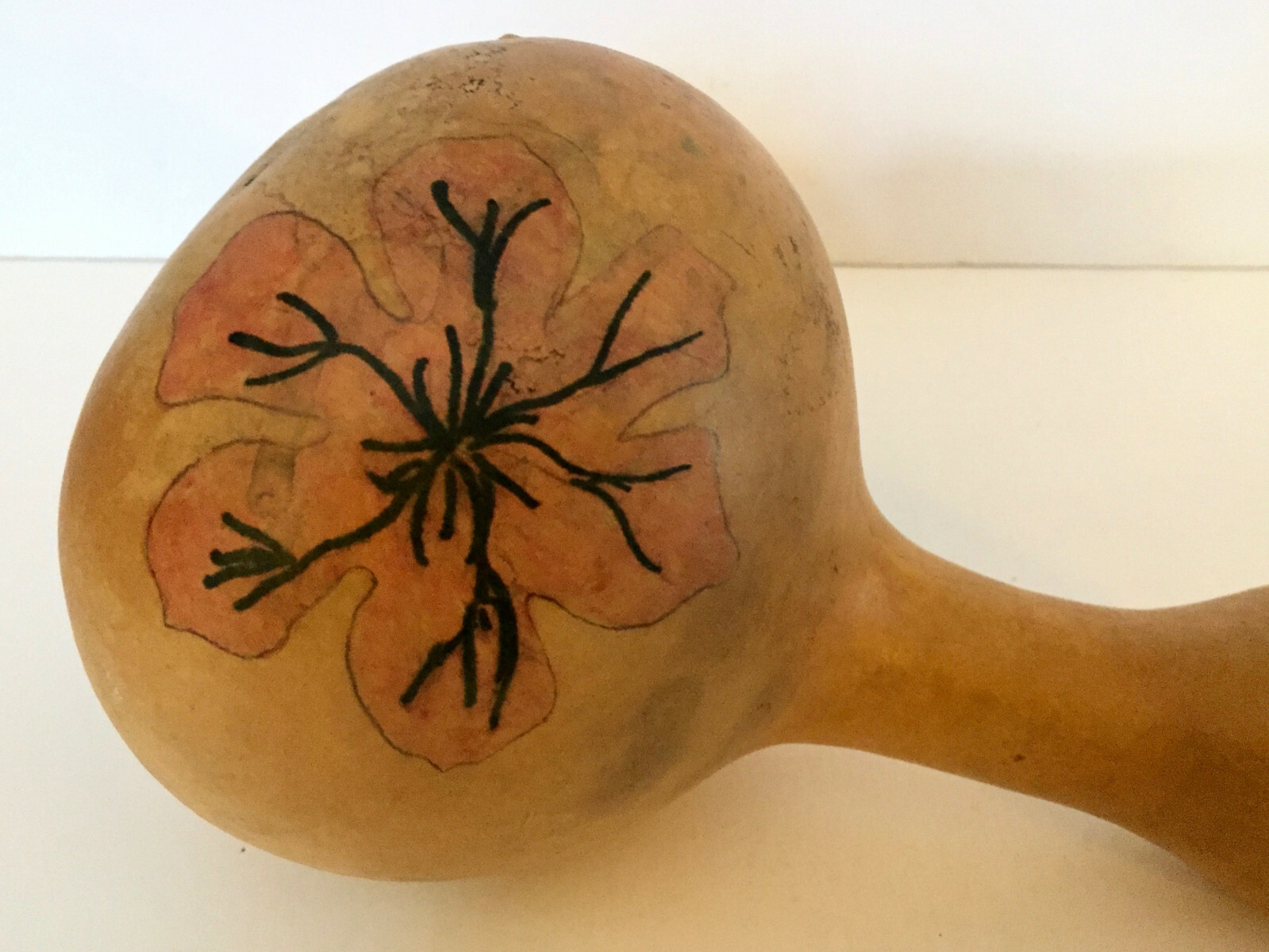 Vintage Dried African Gourd Shekere  Primitive Percussion Instrument 18