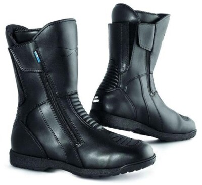 Waterproof Winter Touring Side Zipper Boots Motorcycle Biker Pro Leather