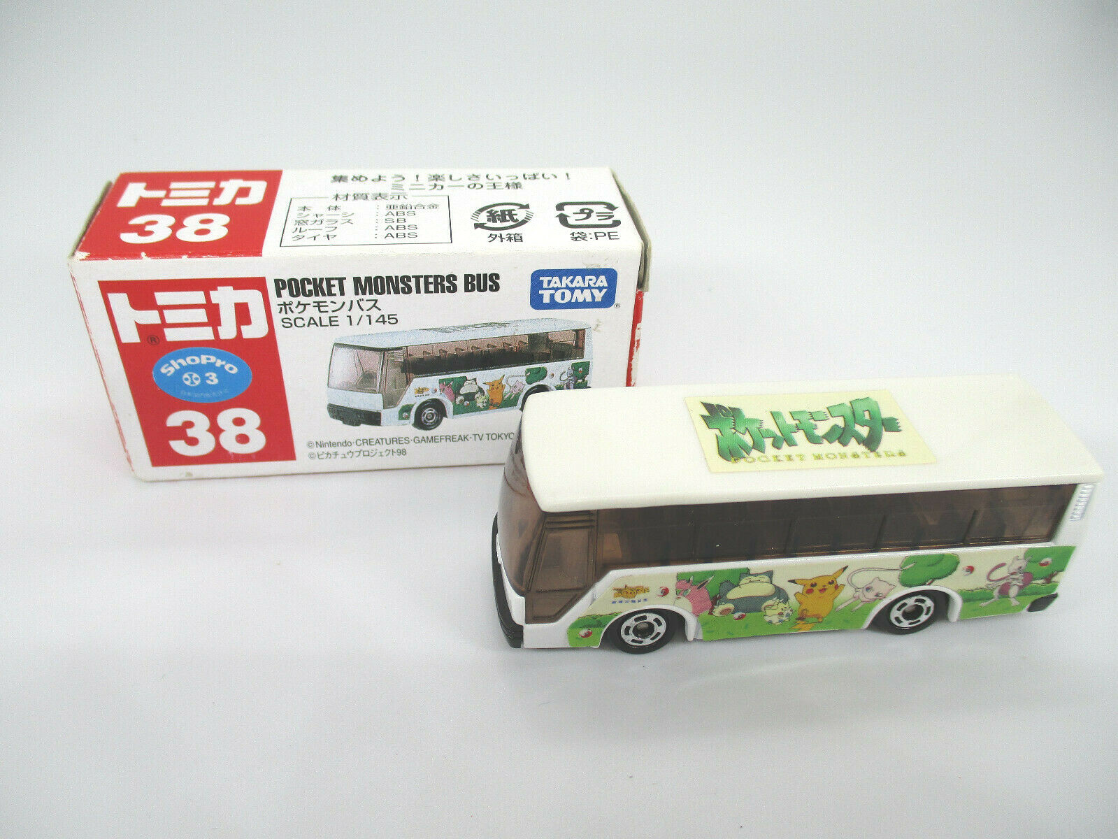 Pocket Monsters Bus 38 Scale1/145 Pokemon Nintendo