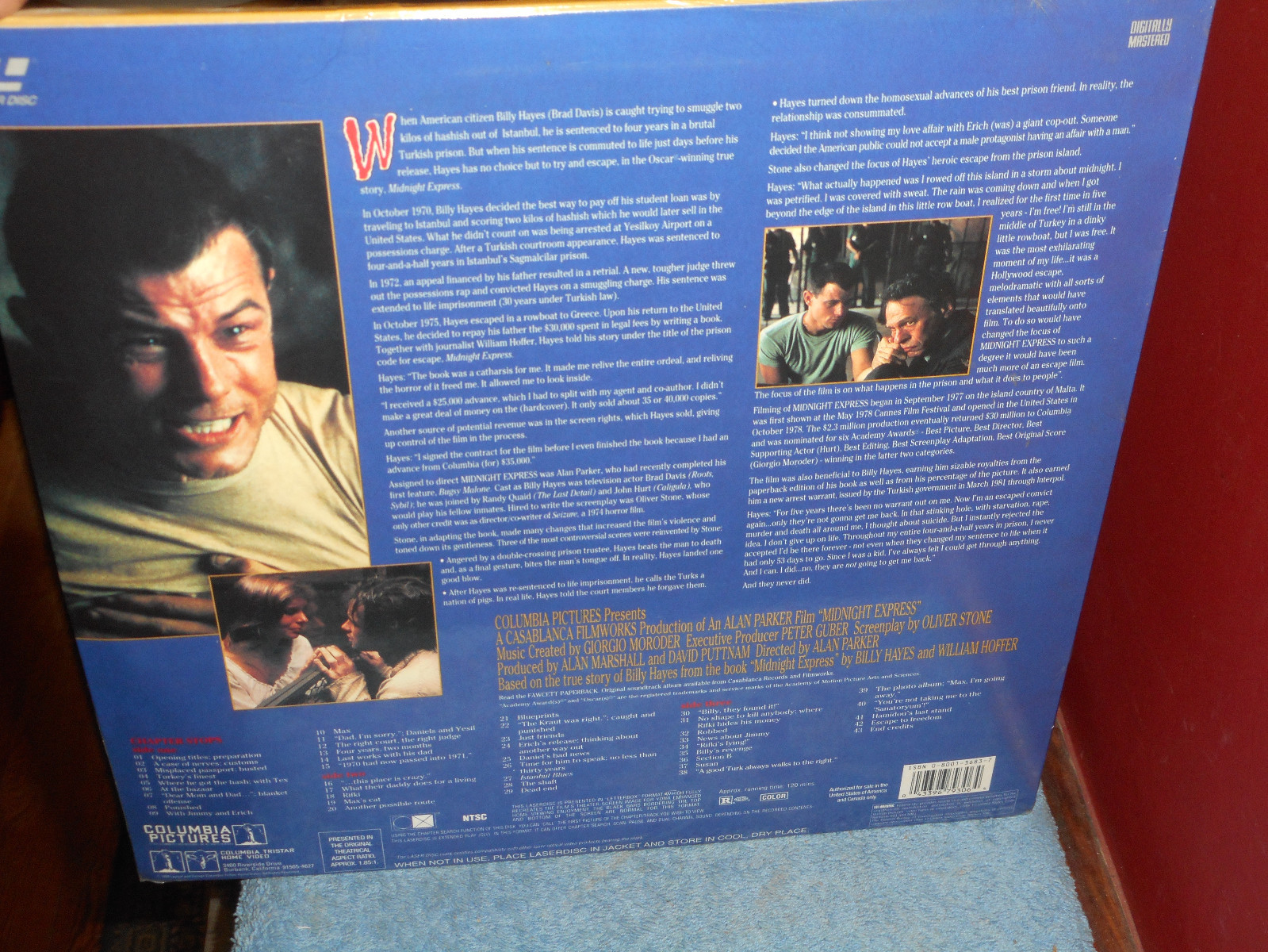 Midnight Express LASERDISC Deluxe Widescreen Edition LETTERBOX New Sealed NOS