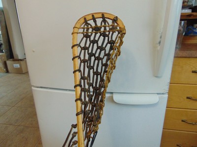 vintage  Lacrosse wooden stick   nice    /# 6925