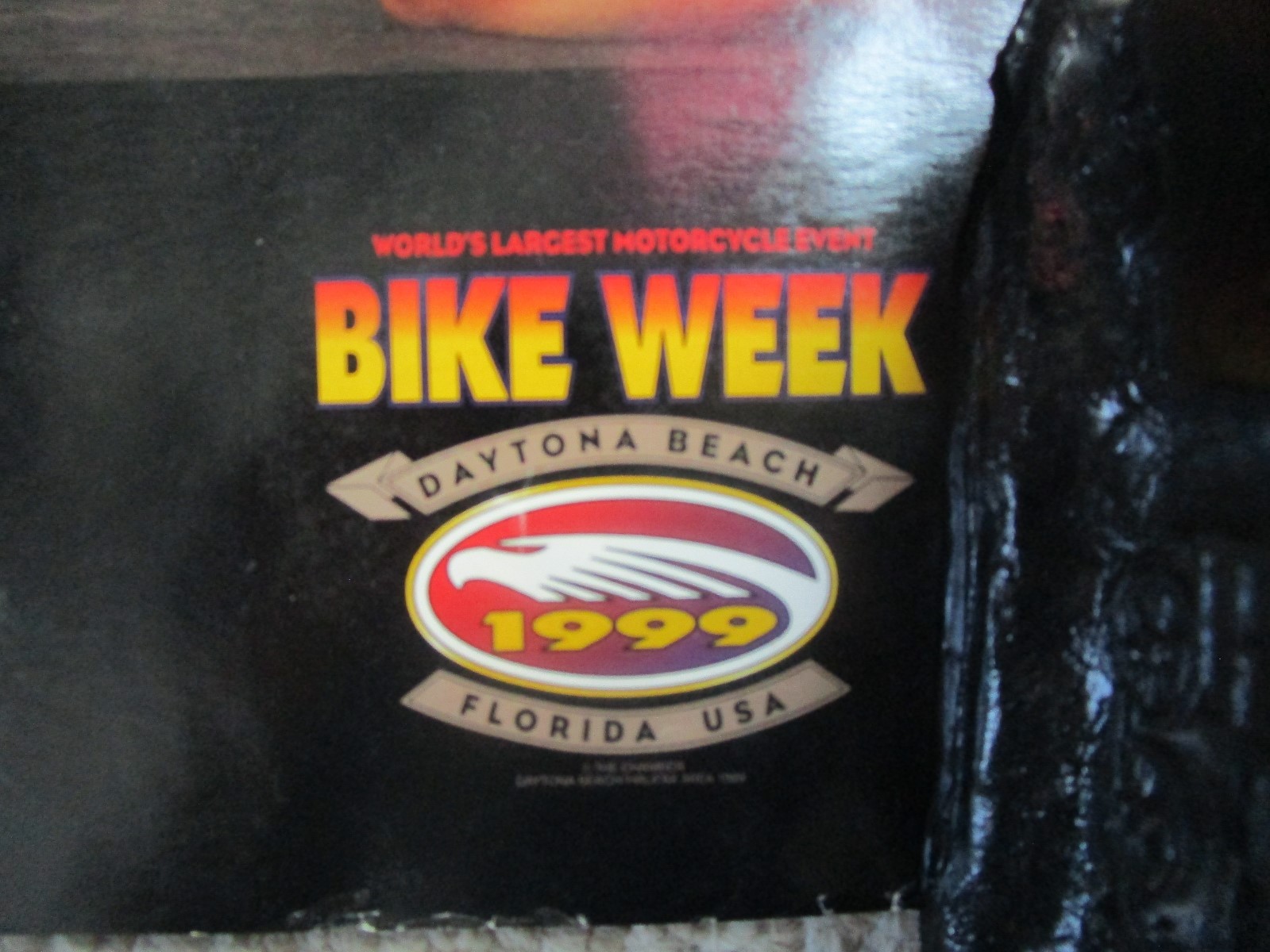 1999 Budweiser Mortorcycle  Bike Week Poster  Daytona Beach  FS