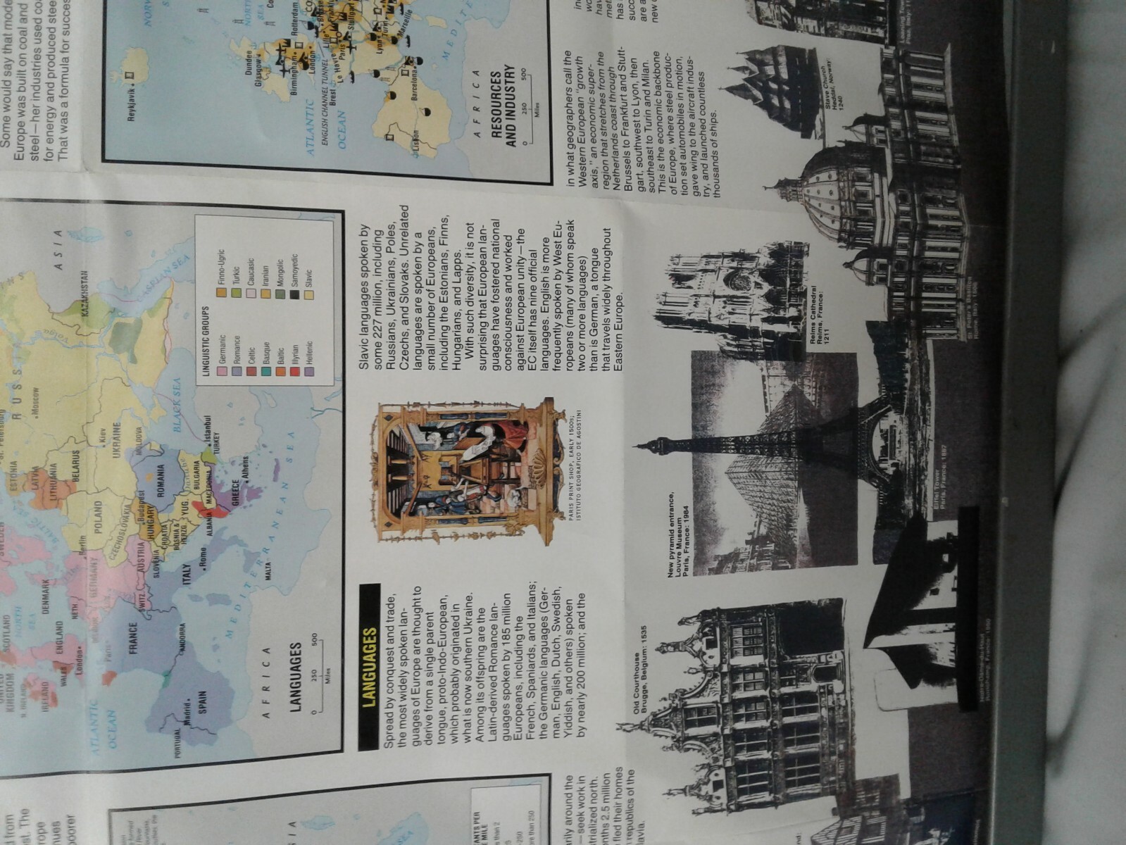 1992 EUROPE fold out wall map NATIONAL GEOGRAPHIC SOCIETY The New Europe info
