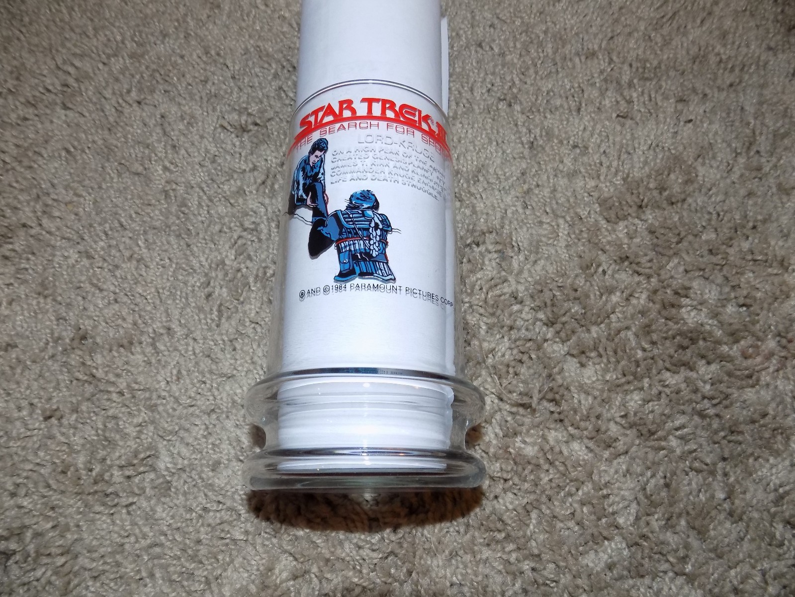 1984 Taco Bell Star Trek III Lord Kruge Glass