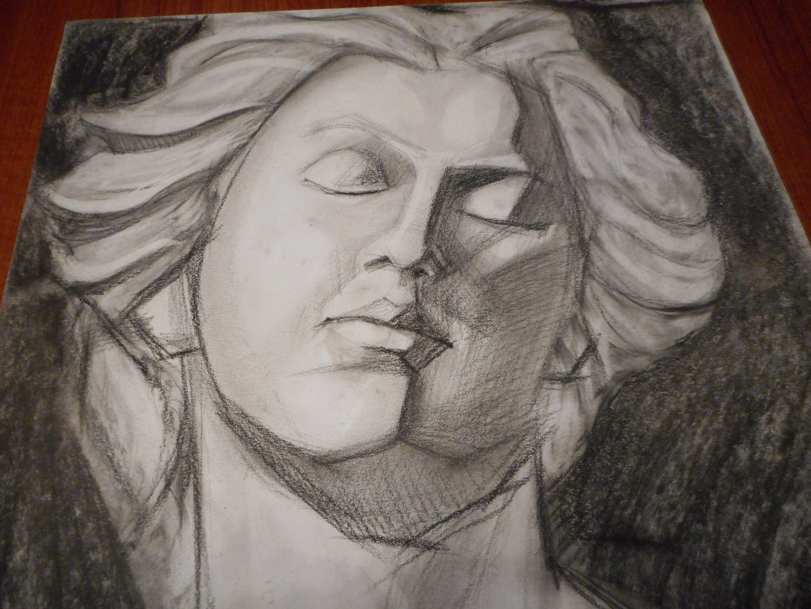 Female Bust Renaissance Style Sketch Art Josh Song 18W X 24H