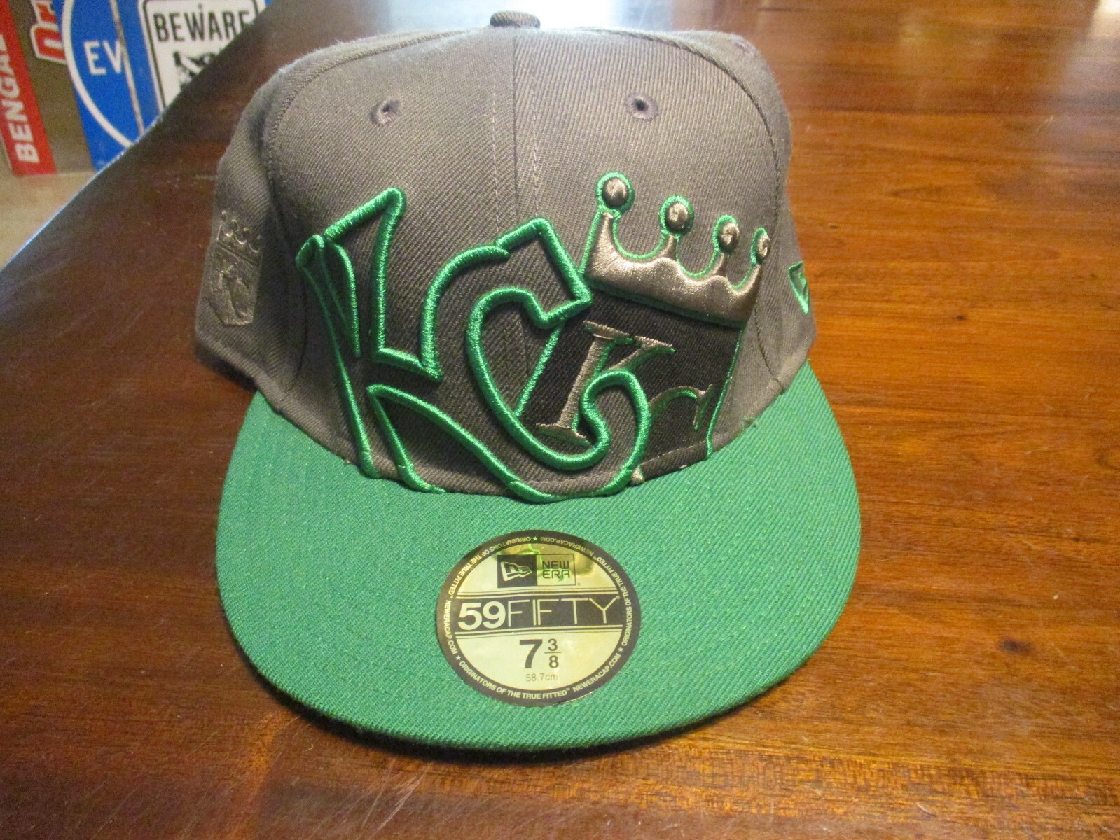 KANSAS CITY KC ROYALS MLB NEW ERA 59 FIFTY CAP 7 3/8 TRU FIT