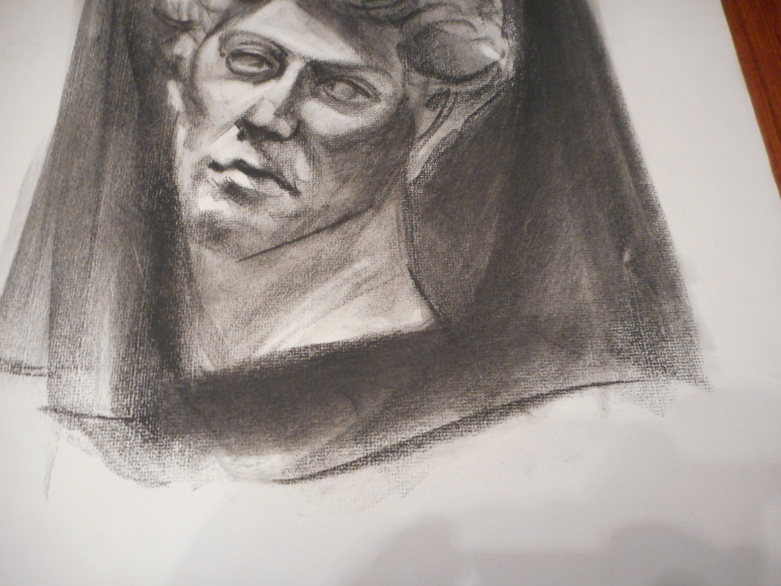 Draped Bust Renaissance Style Sketch Art Josh Song 18W X 24H