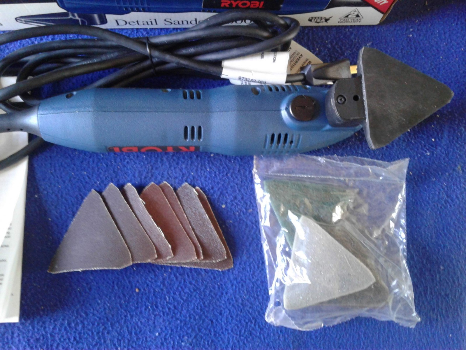 Ryobi Detail Sander 2000 2 Speed Heavy Duty Model Number DS2000 New in Box!!