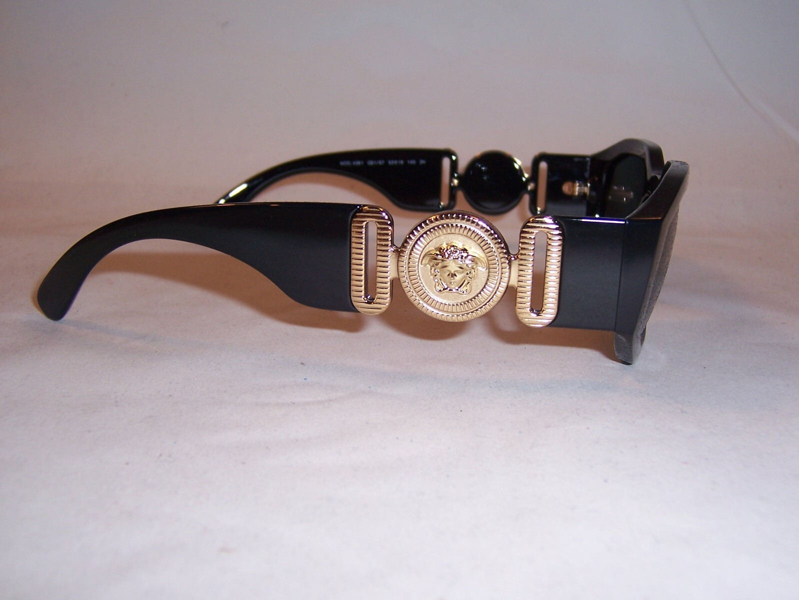 Pre-owned Versace Sunglasses Ve4361 Gb1/87 Black/gray 53mm Authentic 4361 In Gray