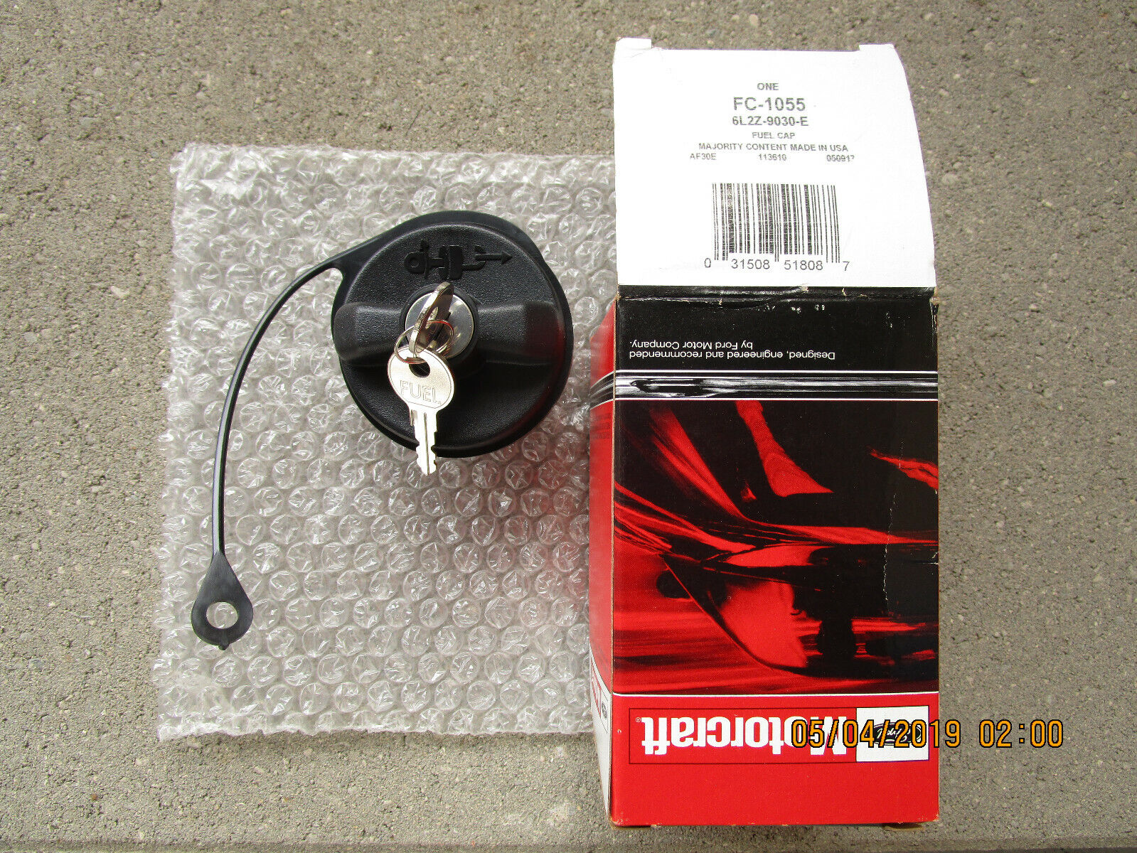 FORD 6L2Z9030E MOTORCRAFT FC-1055 FUEL GAS TANK FILLER CAP W FORD 6L2Z9030E MOTORCRAFT FC-1055 FUEL GAS TANK FILLER CAP W