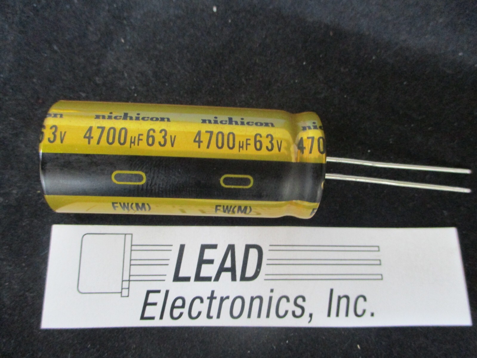 NICHICON 4700UF 63-VOLT RADIAL AUDIO GOLD CAPACITOR NICHICON 4700UF 63-VOLT RADIAL AUDIO GOLD CAPACITOR