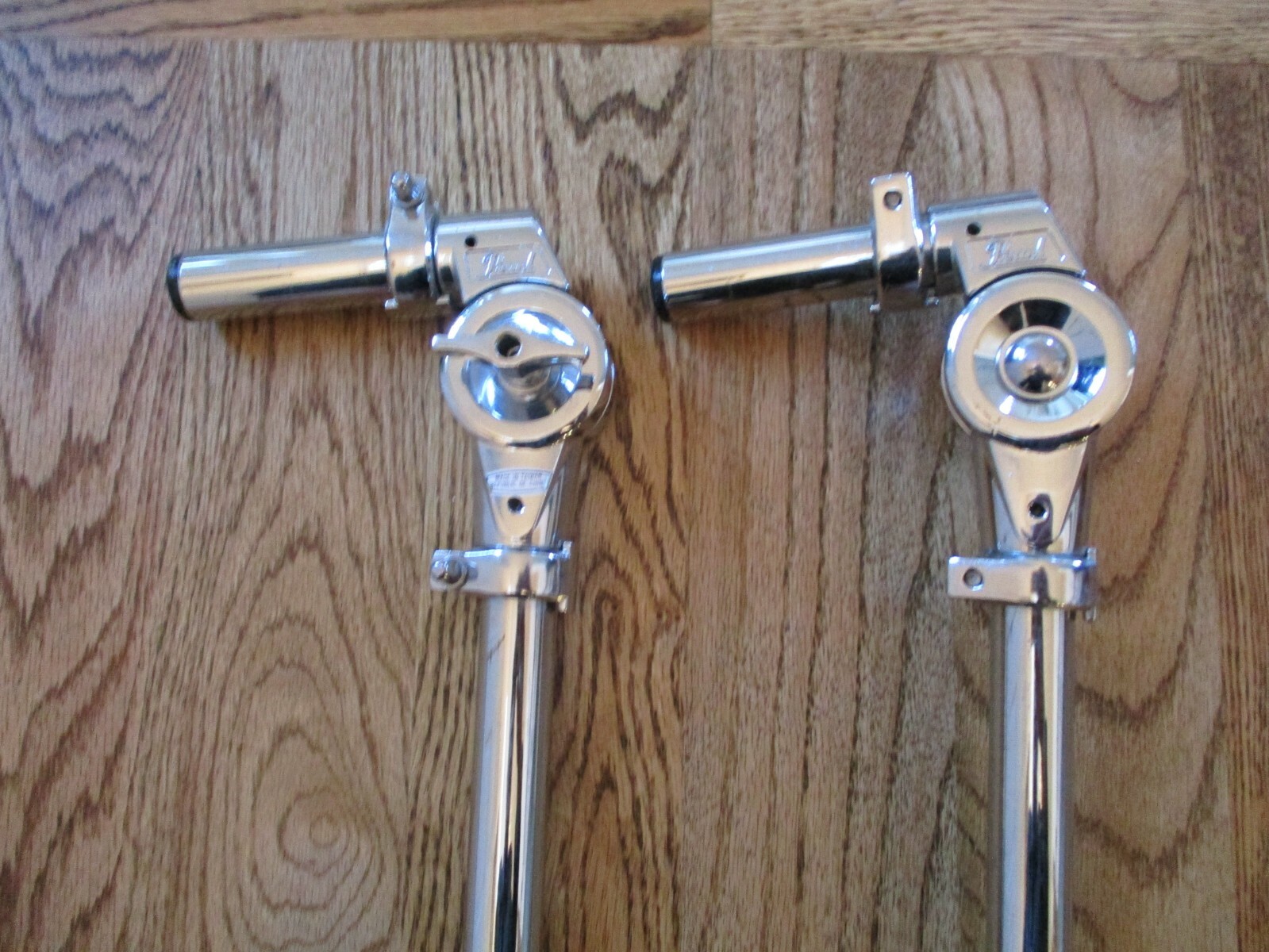(2) Pearl Heavy Duty Long Uni Lock Tom Mounting Posts W/Locks -- Excellent!