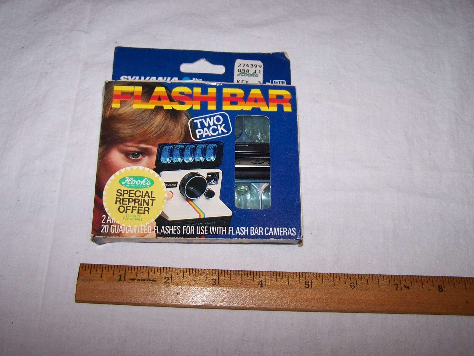 Vintage SYLVANIA Blue Dot FLASH BARS for ONE STEP CAMERA & Others - 20 Flashes