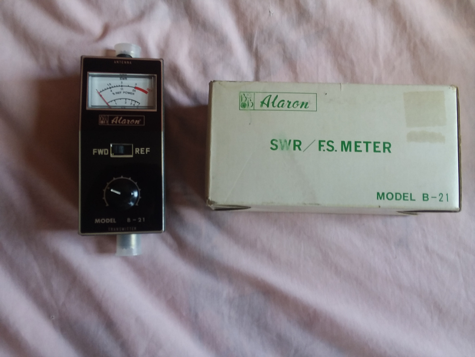 NOS - NIB Vintage Alaron Model B-21 SWR / F.S.Meter Box Ham Radio Japan NEW