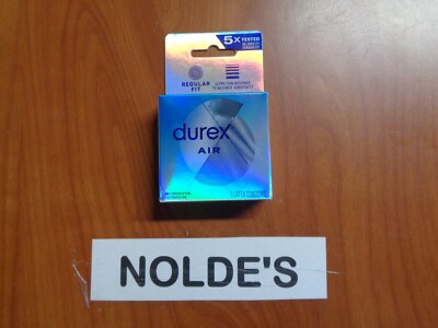 Durex Air Regular Fit Condoms 6-3pks Aug 2026 Sam 683 DS519