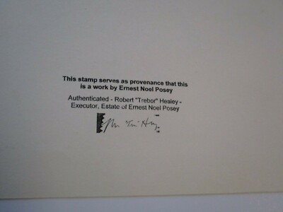 ERNEST POSEY DRAWING CUBIST 1970 ABSTRACT EXPRESSIONISM SURREALISM CALIFORNIA