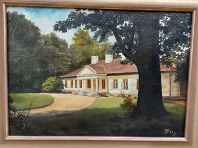 "Country House in Luslawice - Dwor" o/ c, listed artist Irek T. Szelag