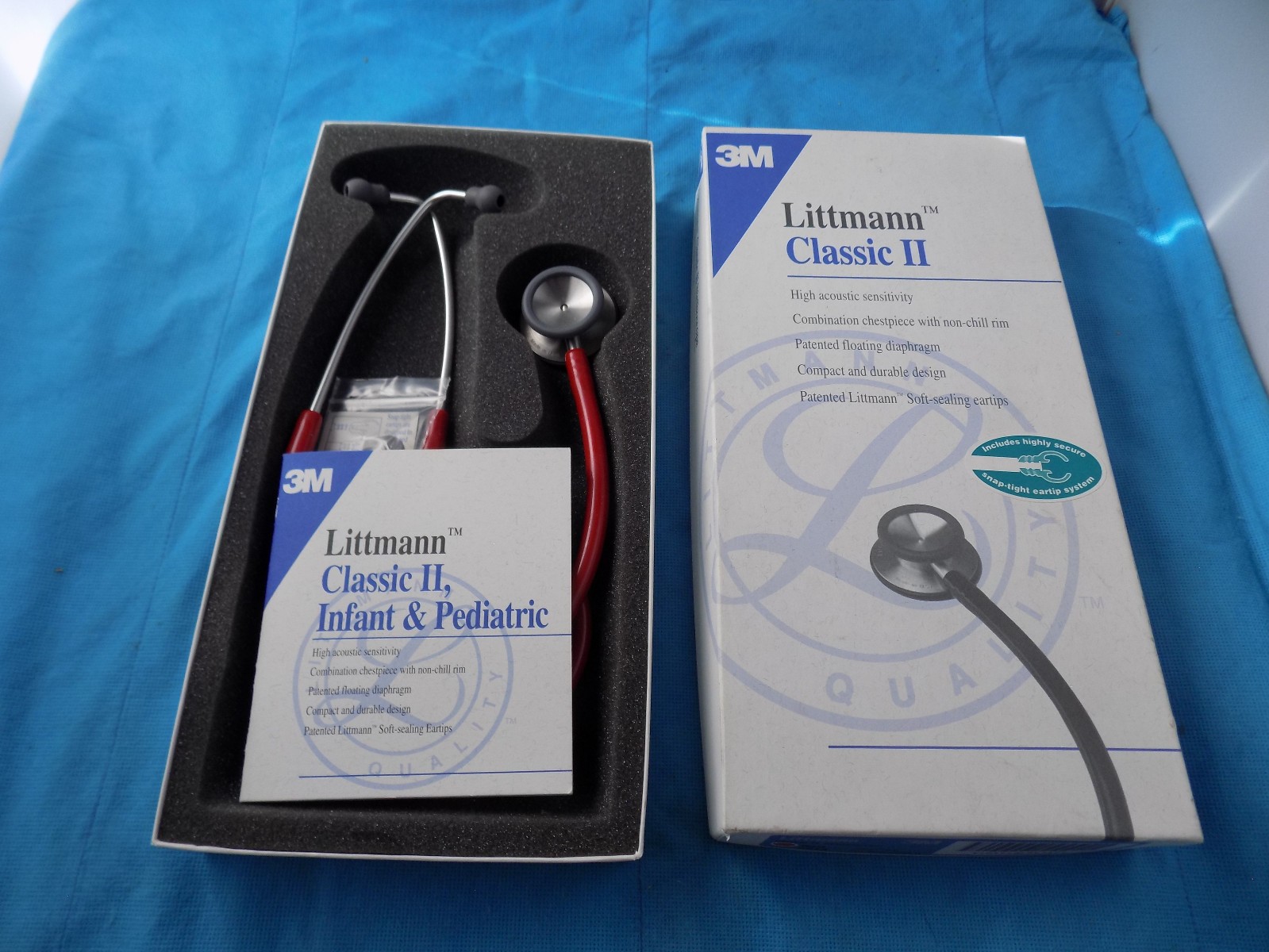 Littmann Master Classic II Monitoring Stethoscope, Red