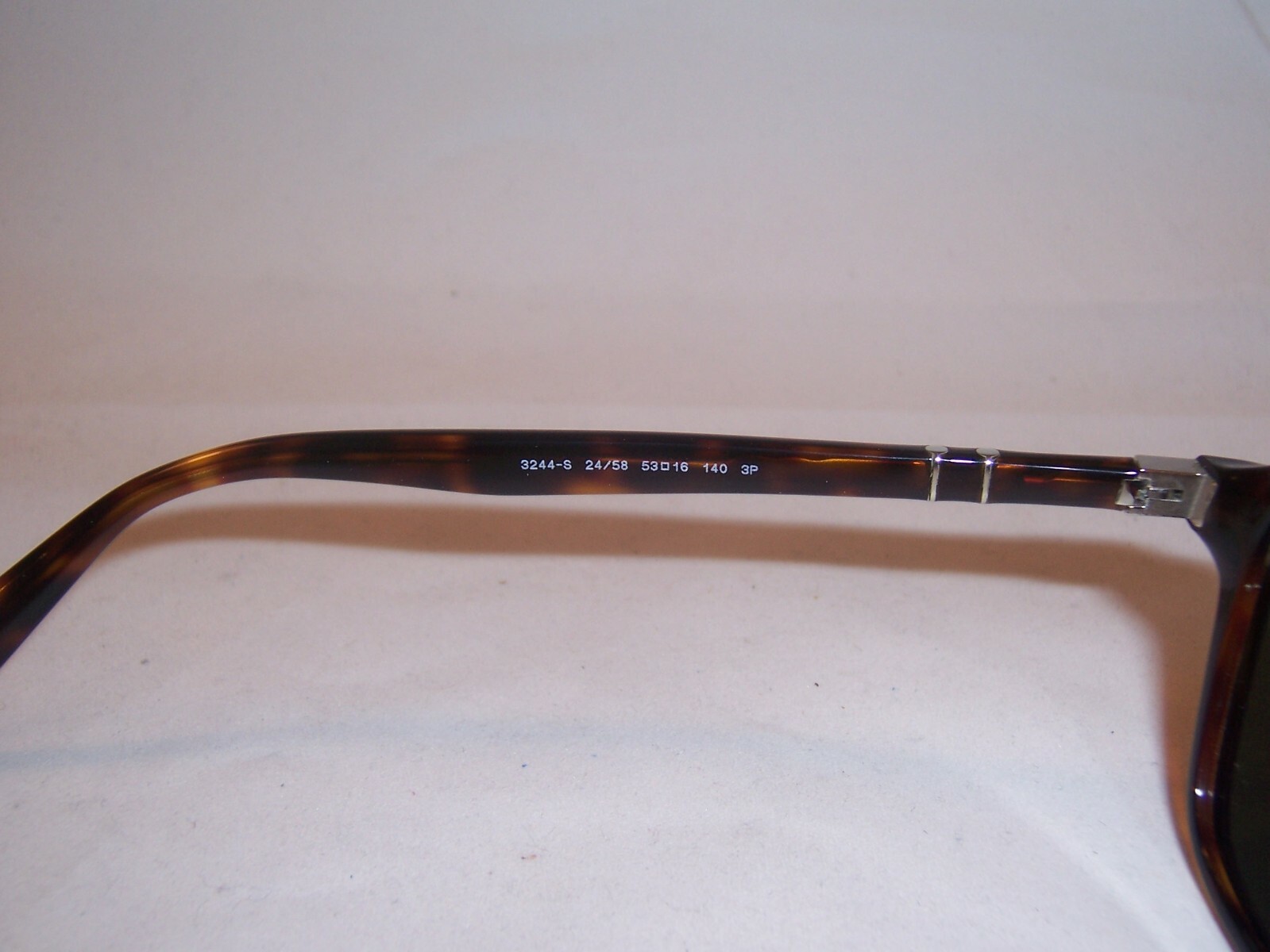 Pre-owned Persol Sunglasses Po 3244/s 24/58 Havana/green Polarized 53mm Authentic