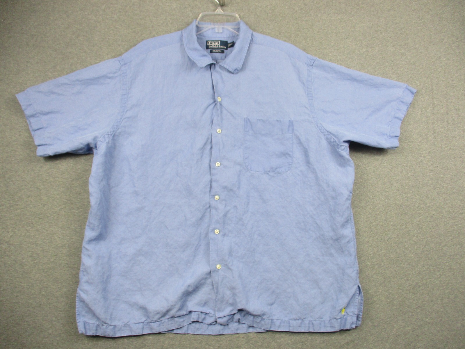 B*7様 Polo Ralph Lauren CALDWELL Linen Co Vintage 90'S Polo by Ralph Lauren CALDWELL short sleeve open