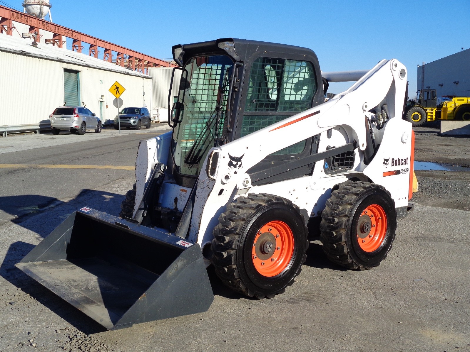 2016 Bobcat S750 Skid Steer Loader Kubota Diesel  - Enclosed Cab-Heat/AC