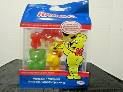 Haribo Multi Pack  Gummy Bear Dino Berry Plastic Figures 5 pc NEW/SEALED