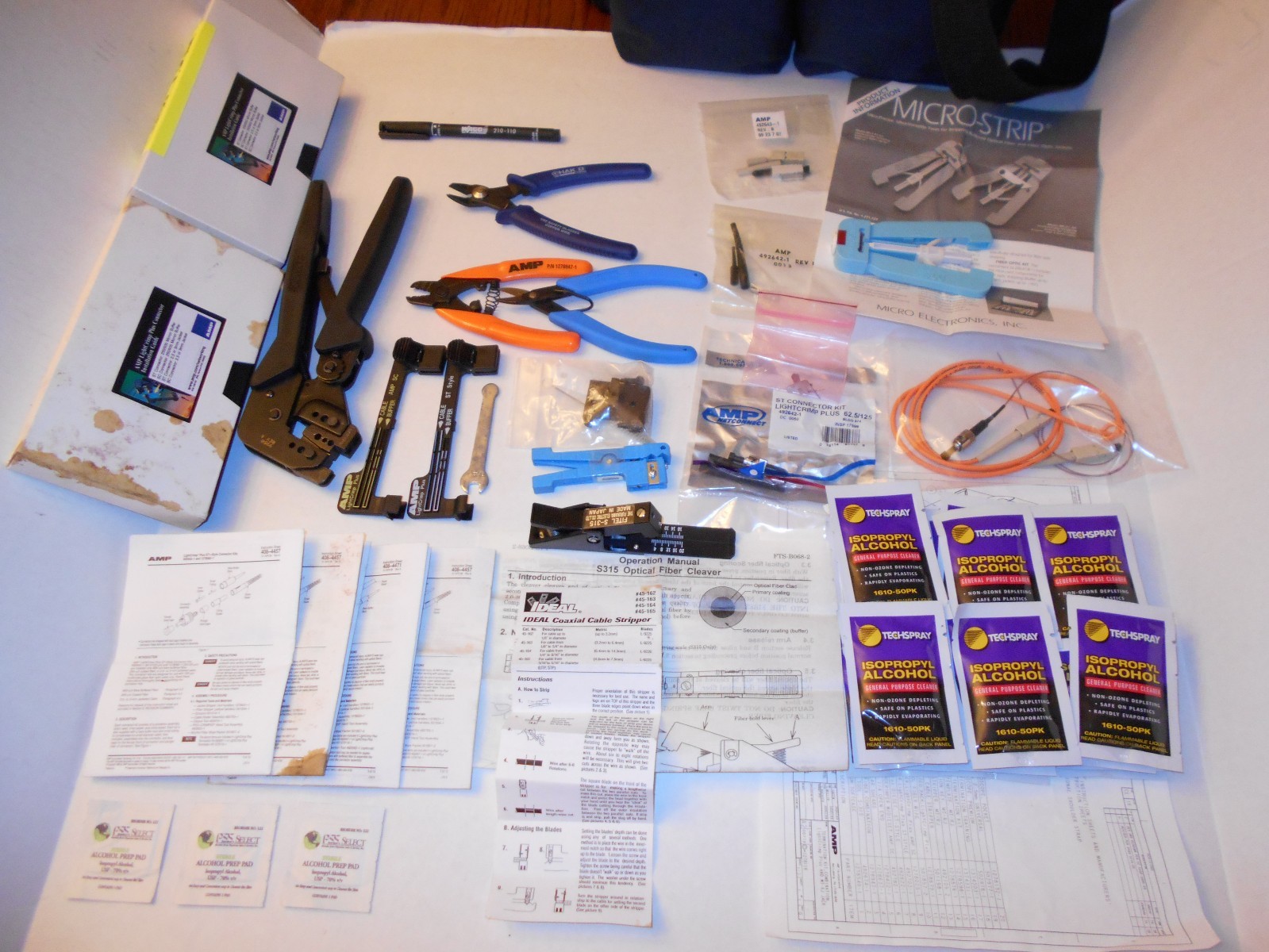 AMP/CommScope LightCrimp Plus MT-RJ Jack, Pre-Polished Termination Kit 1278118-1