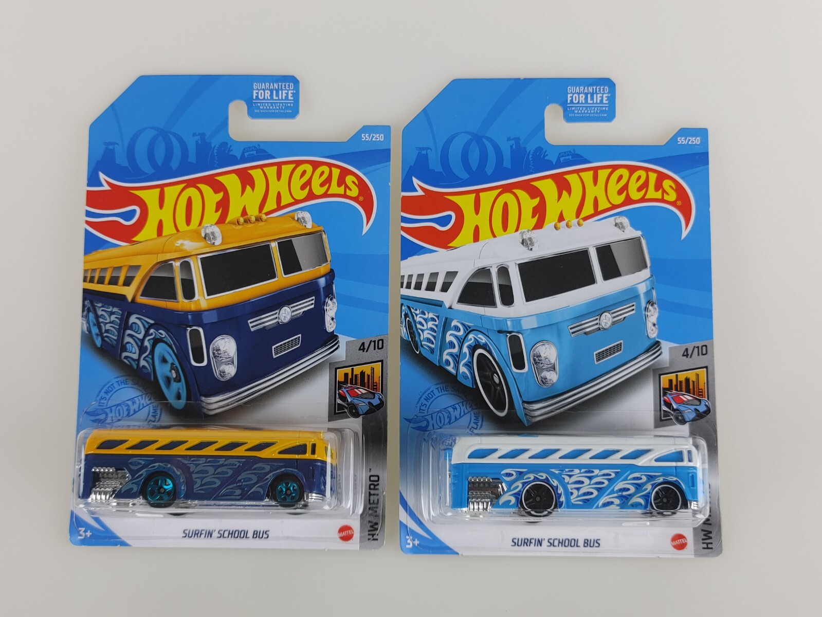 2x Lot Surfin' School Bus #55/250 HW Metro 4/10 Surfing Hot