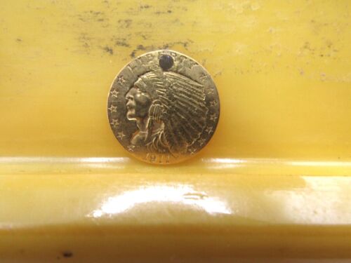 U.S. 2.50 GOLD 1911 INDIAN COIN QUARTER EAGLE  XF  HAS A PLUGED HOLE REPAIR*