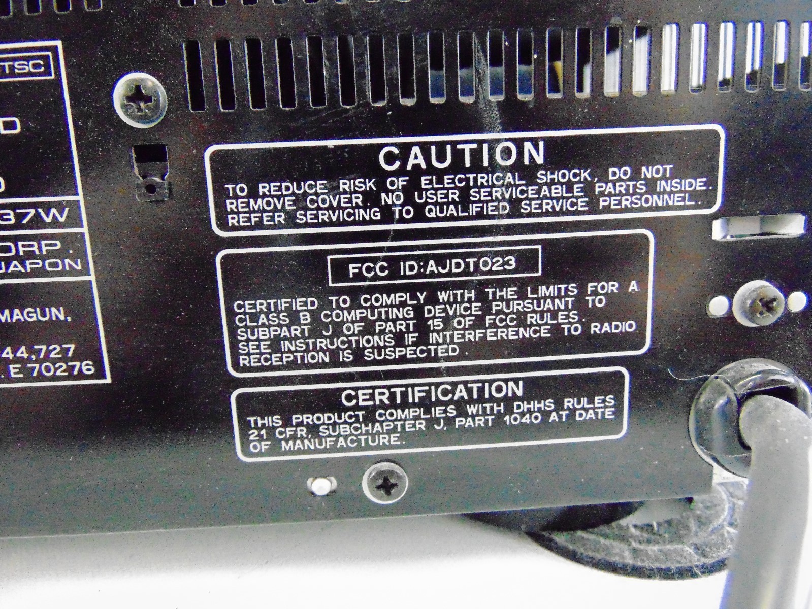 Vintage Pioneer CD CDV LD Laser Disc Player CLD-V2400