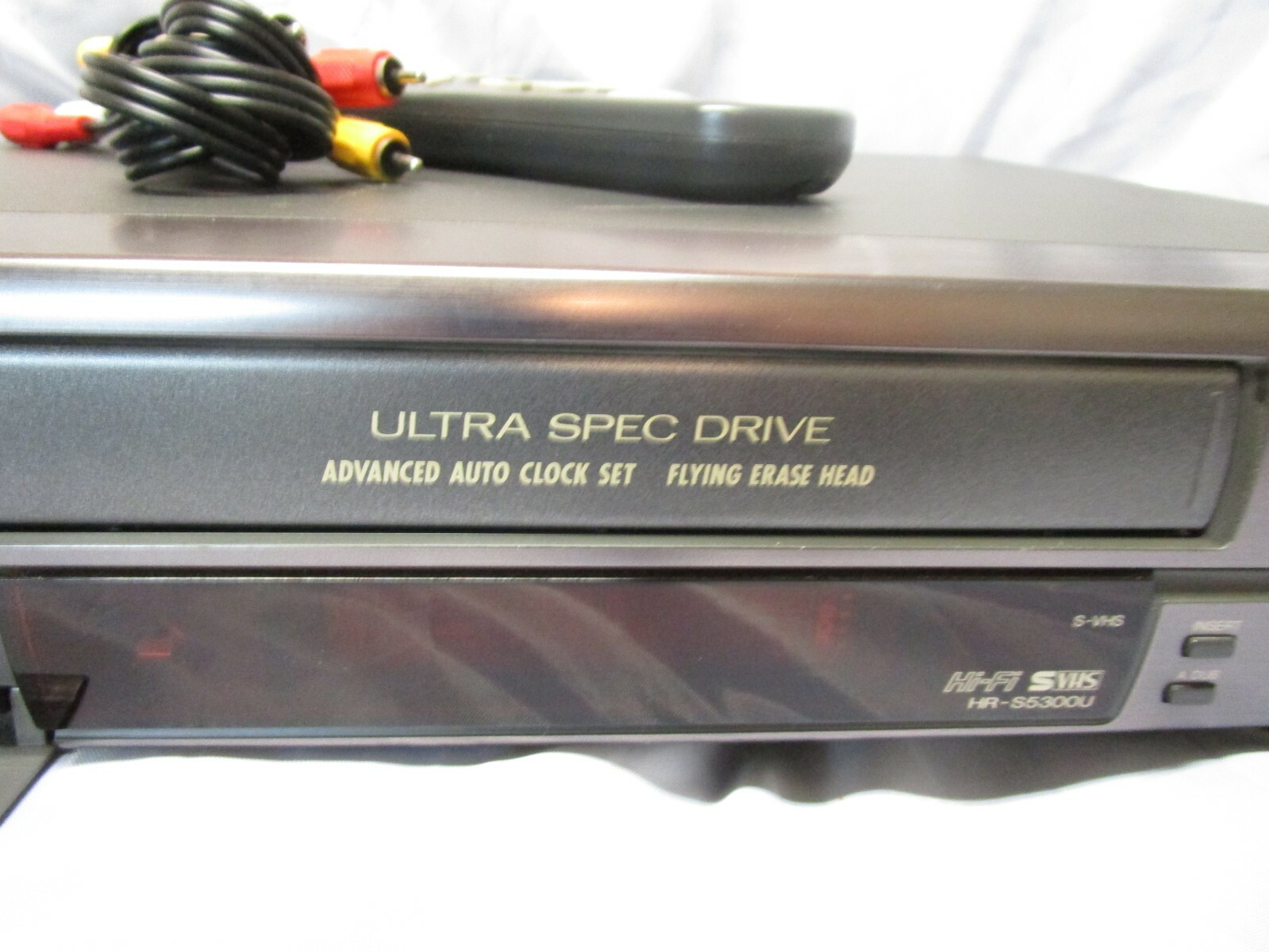 JVC HR-S5300U Super VHS S-VHS VCR Player Recorder HiFi Remote Cables