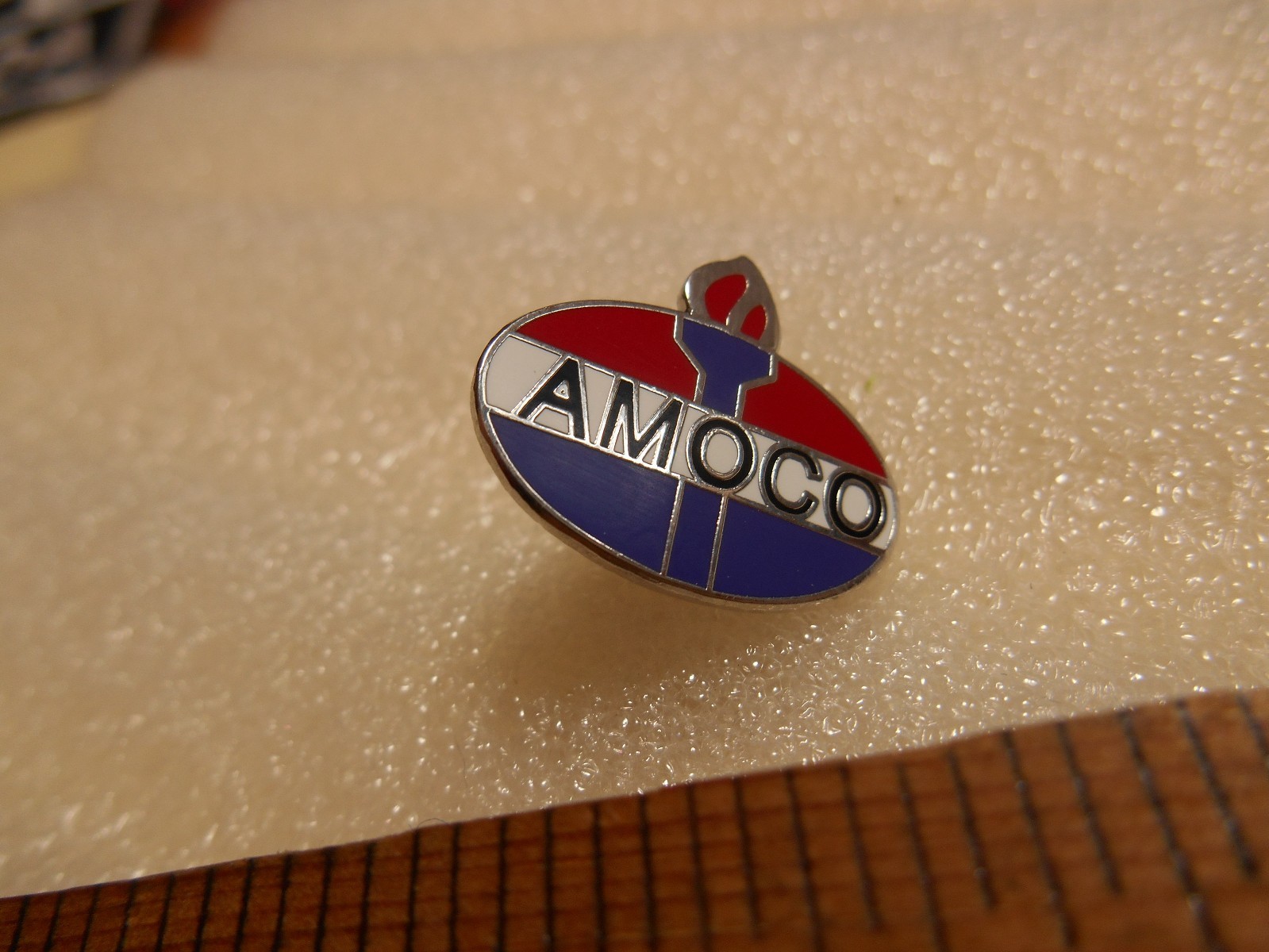 AMOCO  Gas & Oil Torch Logo Lapel Pin