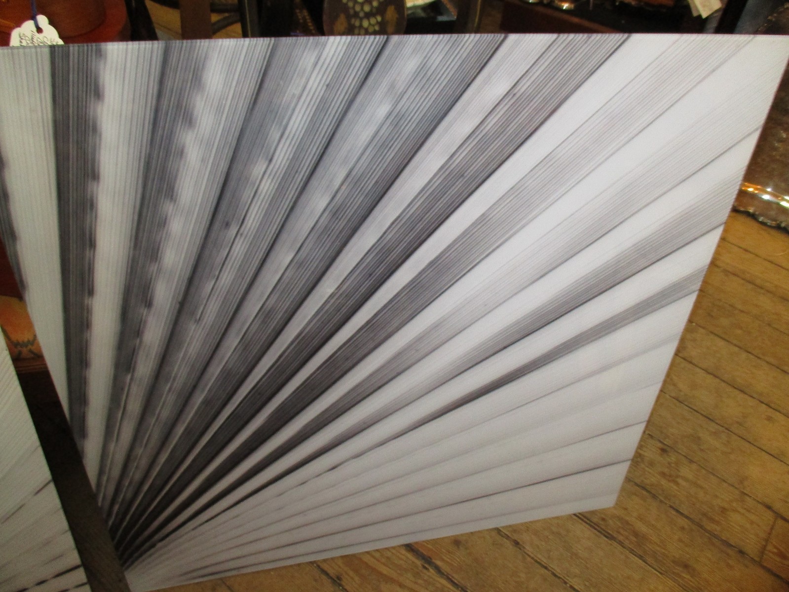 Pair Of Modern Geometric Design Photographs Framed In Acurillic
