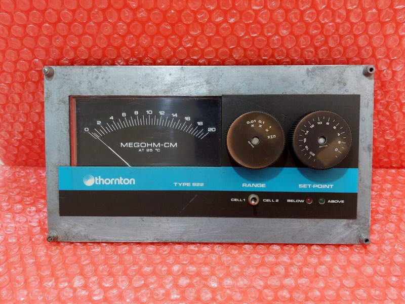 Thornton 822 Analog Resistivity Controller 822-a01