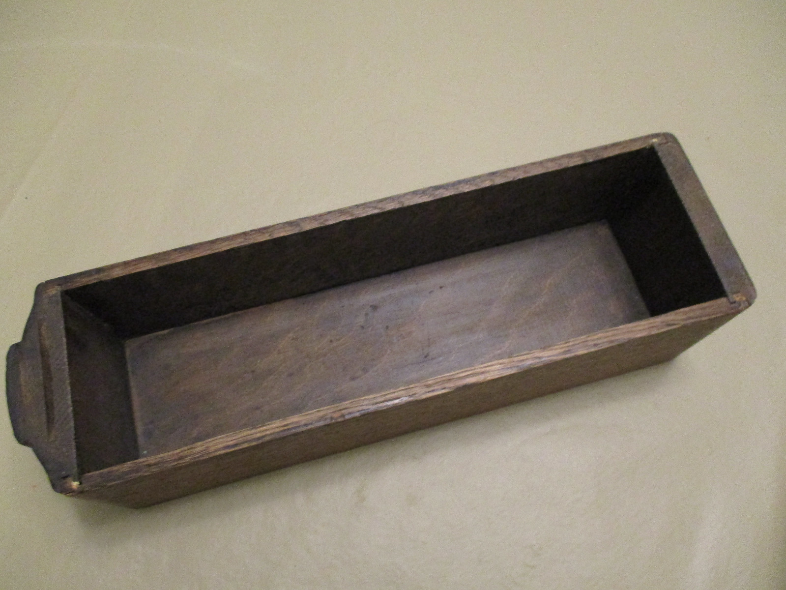 vintage antique wooden oak sewing machine drawer