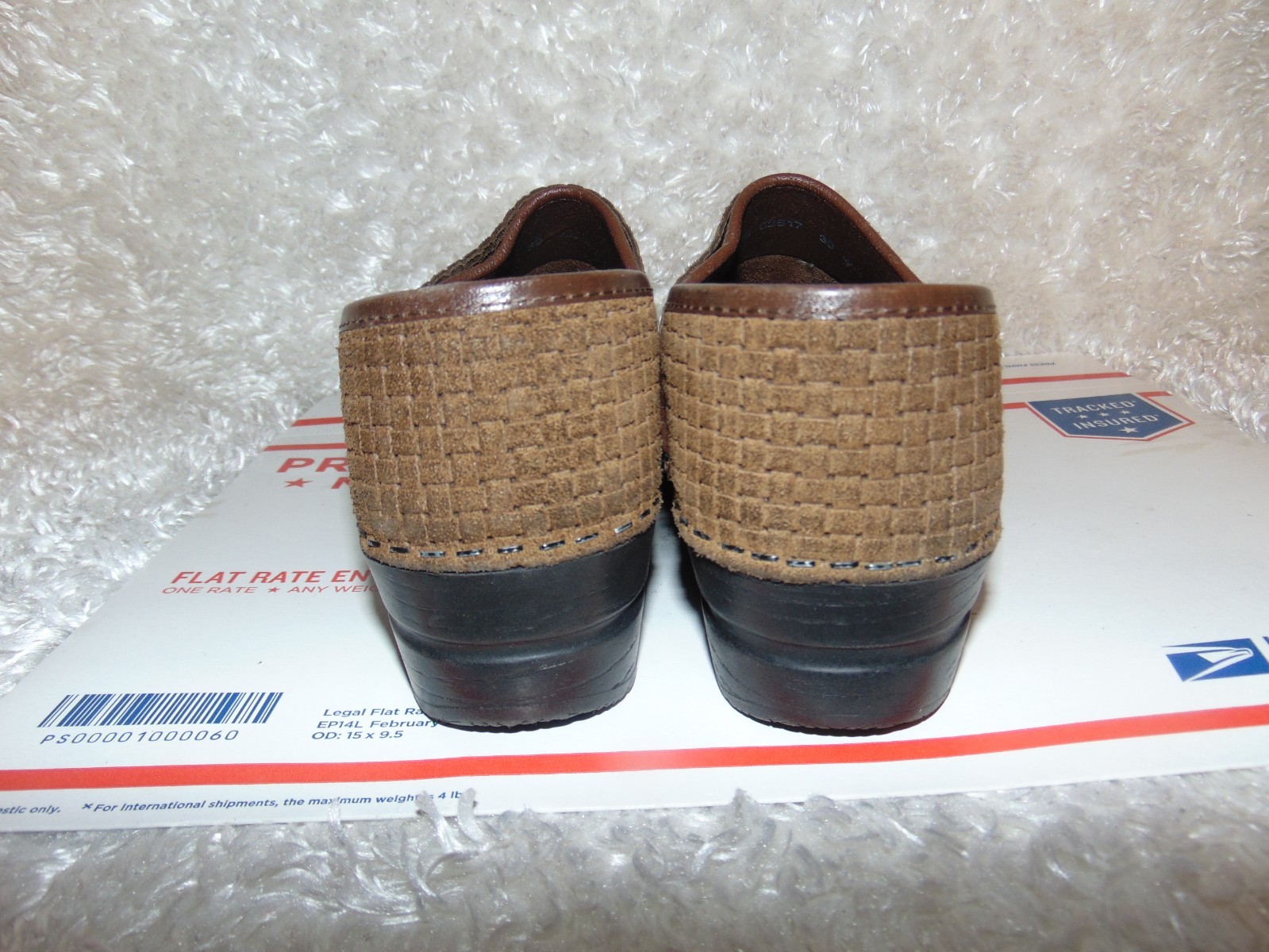 SANITA THE ORIGINAL DANISH CLOG Women's Comfort Shoes Brown Suede Size 39/8.5-9